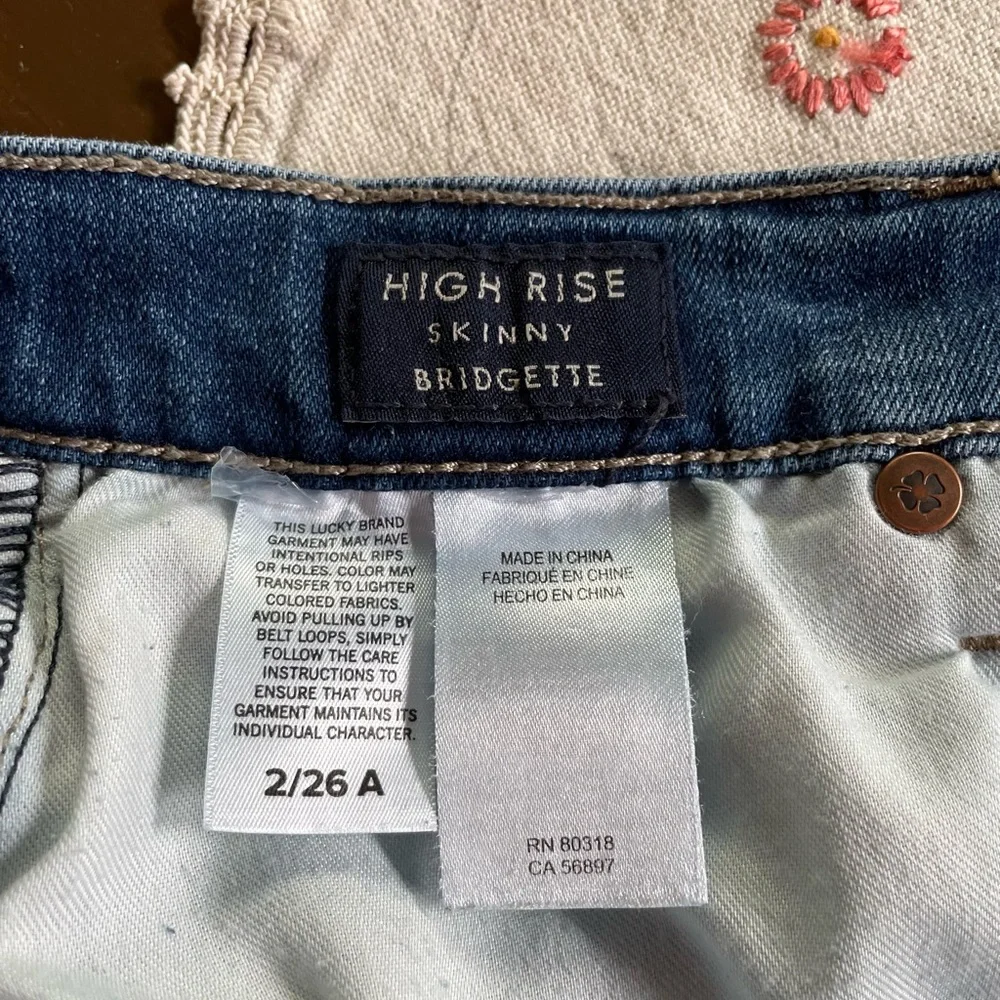 Lucky Brand Bridgette High Rise Skinny Ankle Jeans. Size 2/26